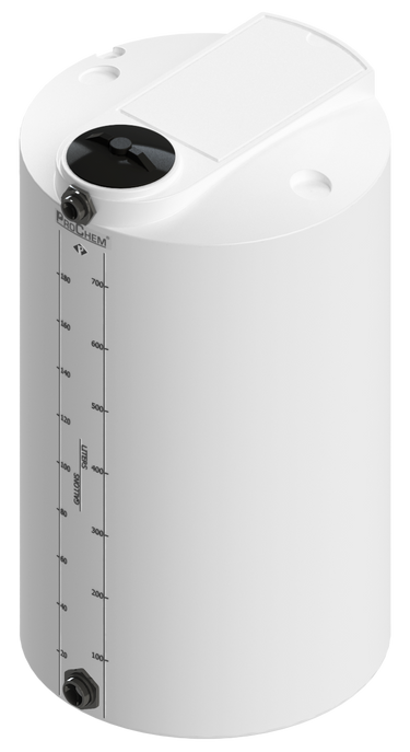 200 Gal ProChem® Vertical Tank w/Bulkhead Fittings - Twist Lid 8